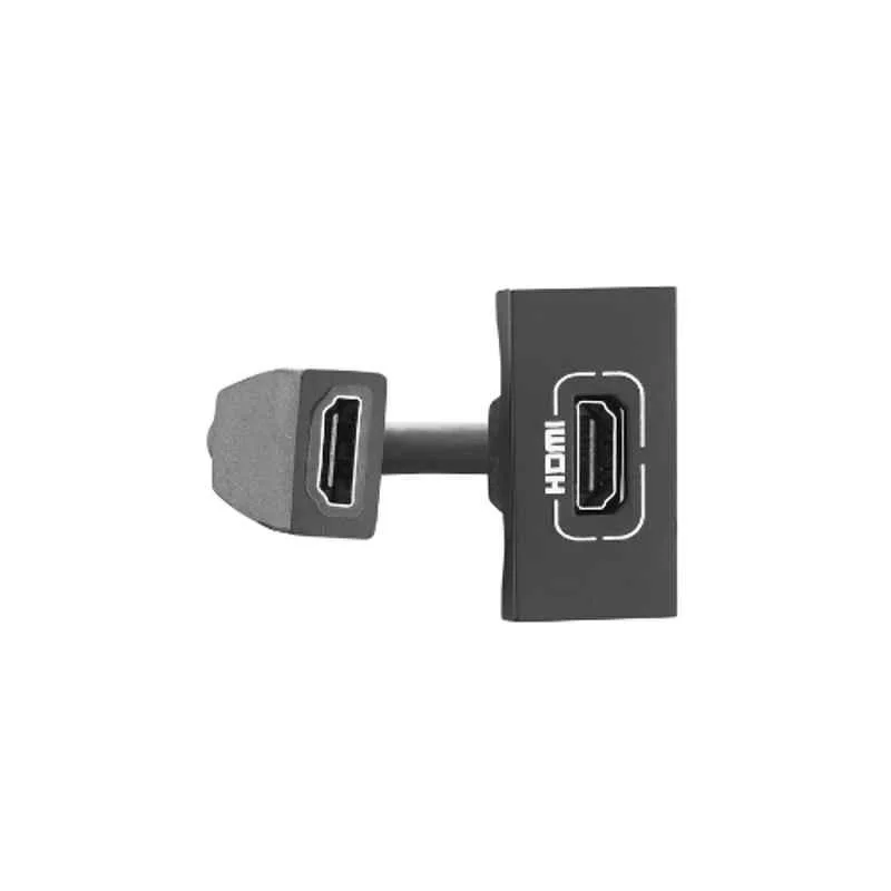 Legrand Allzy 1 Module Matt Black Preterminated HDMI Socket, 681234