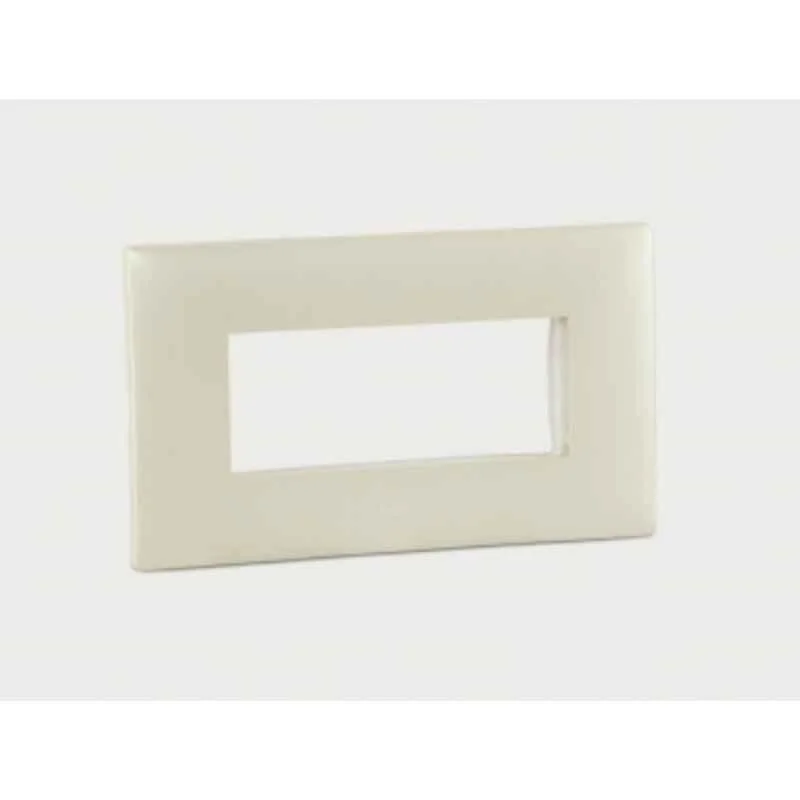 Legrand Mylinc 4 Module Pearl Plate with Frame, 675603