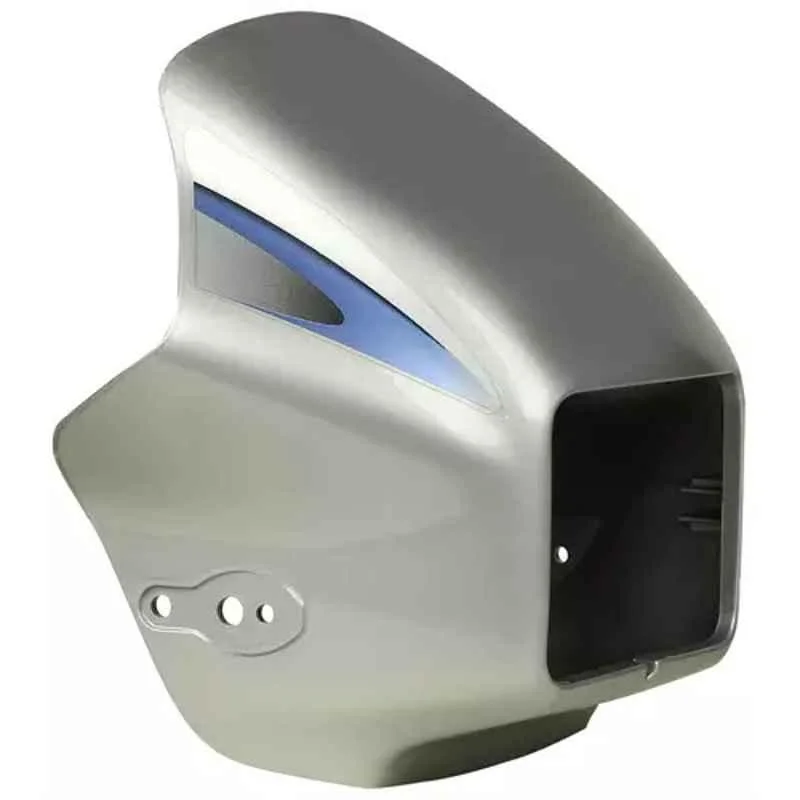 Ultra Headlight Visor for Motocorp Splendor Plus Grey & Blue Uf103D, ULT-IMH58C