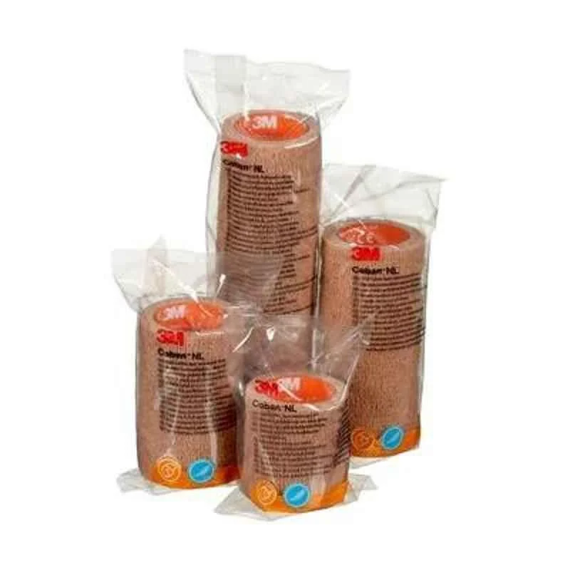 Coban 4inch X 5 YD LS Coban Tan 18 Rolls Self Adherent Wrap