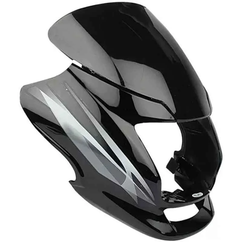 Ultra Headlight Visor for Motocorp Super Splendor Black & Grey Uf113B, ULT-CL0699
