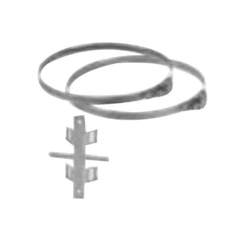 Hensel Grey KV Pole Mounting Kit For small type distribution boards with 4.5 modules, KVMB4