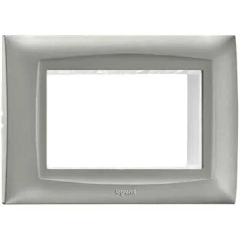 Legrand Britzy 4 Module Plastic Herb Beige Cover Plate with Frame, 6735 14