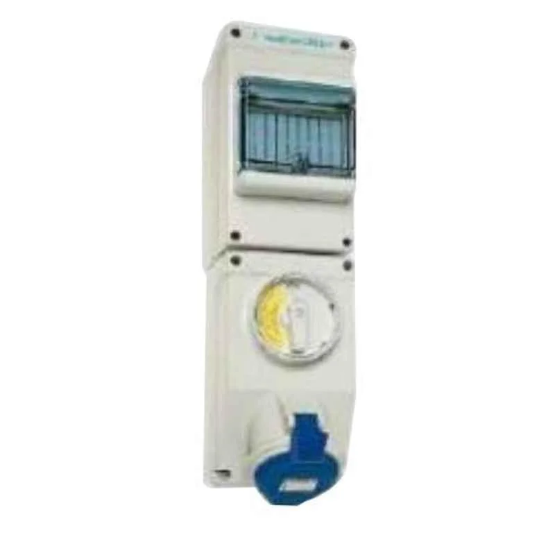 Hensel 32A 3P+E IP44 Interlocking socket with MCB provision, AU130406TS