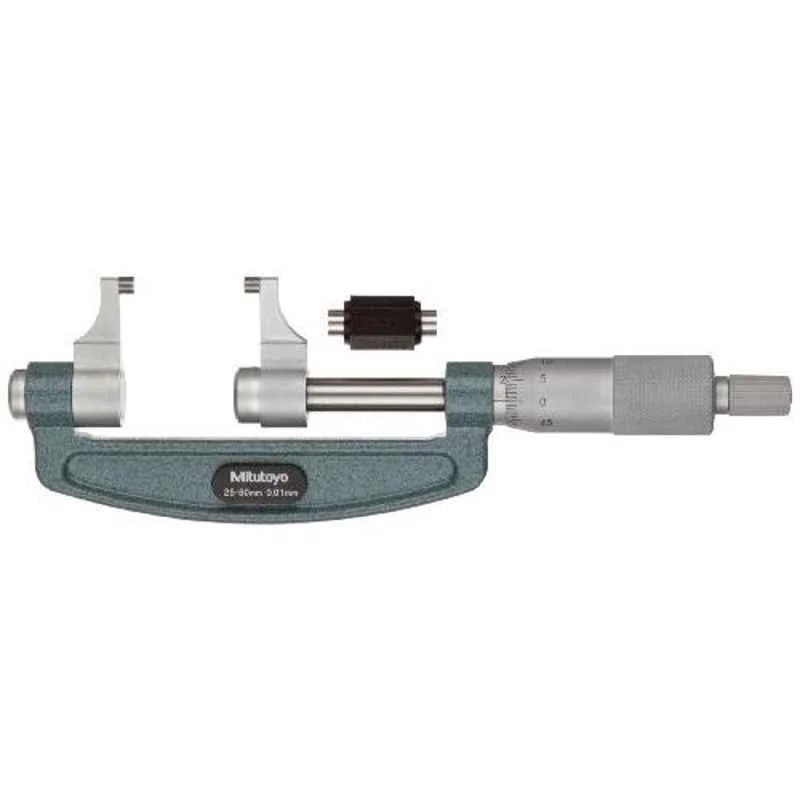Mitutoyo 0-25mm Ratchet Stop Vernier Caliper Type Micrometer, 143-101
