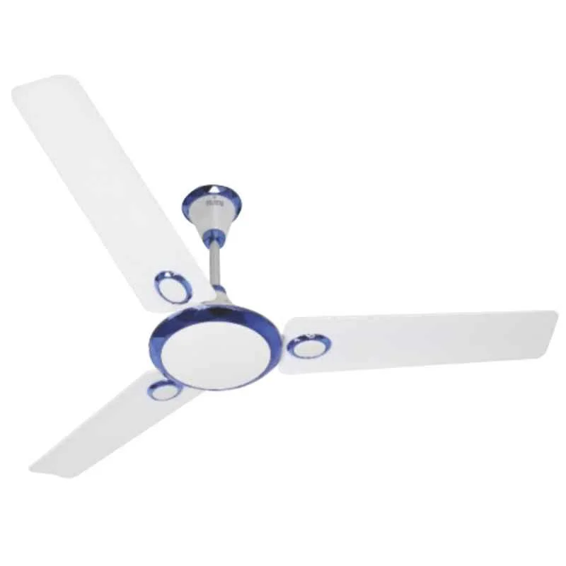 Polycab Crystal Purocoat 75W 400rpm Pearl White Premium Ceiling Fan, FCEPRST224M, Sweep: 1200 mm