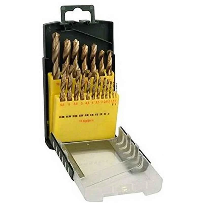 Bosch 19 Pcs 1-10mm Metal Drill Bit Set, 2607017152