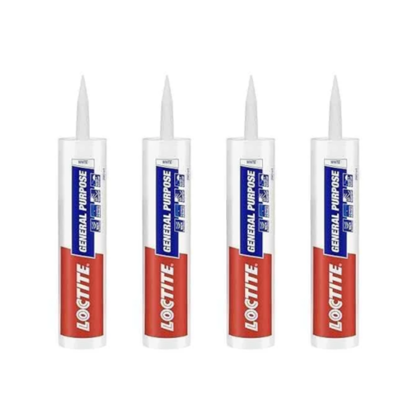 Loctite 260ml General Purpose White Silicone Sealant (Pack of 4)