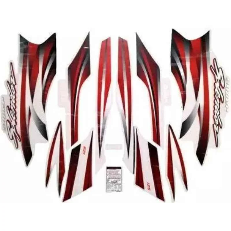 Ultra Sticker & Decal For Super Splendor T-5 Black & Red