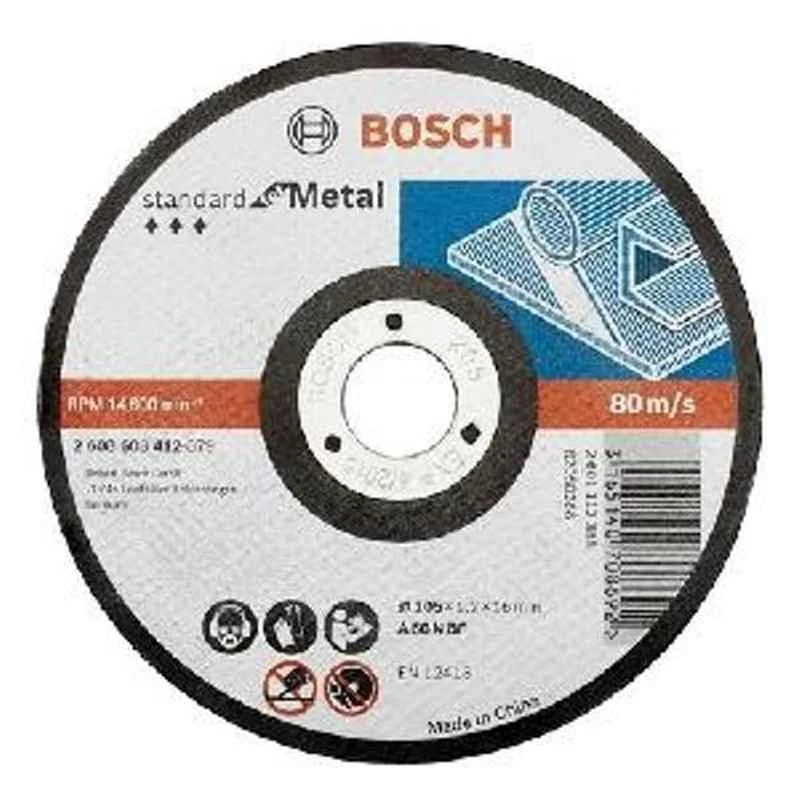 Bosch 100x1.2x16mm A 46 N BF Cutting Wheel for Metal, 2608579786