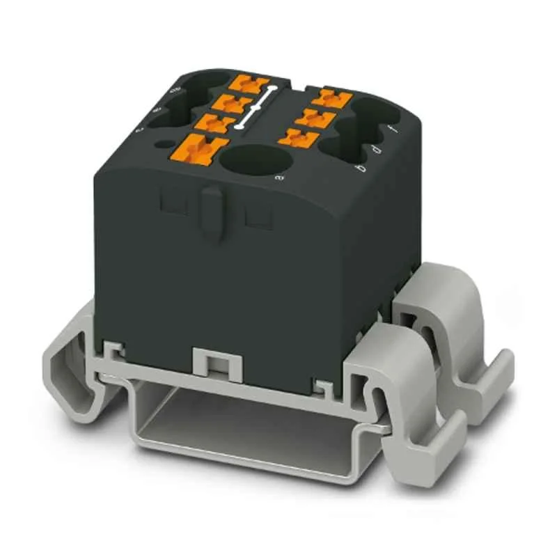 Phoenix Contact PTFIX 6/6X2,5-NS35A BK 690V Polyamide Black Distribution Block, 3273212