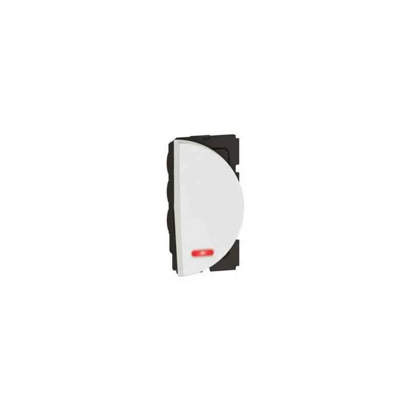 Legrand Arteor 6A 1 Way Round White Switch With Indicator (Middle), 5733 03 (Pack of 20)