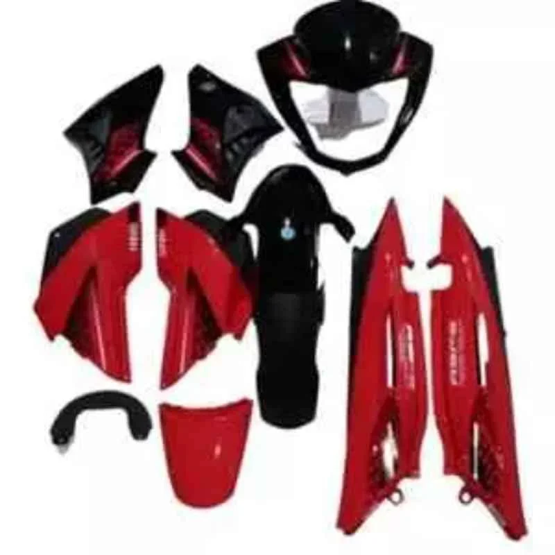 Ultra Black & Sport Red Full Body Kit for Hero Glamour Type 7 U62, ULT-GEFZ53