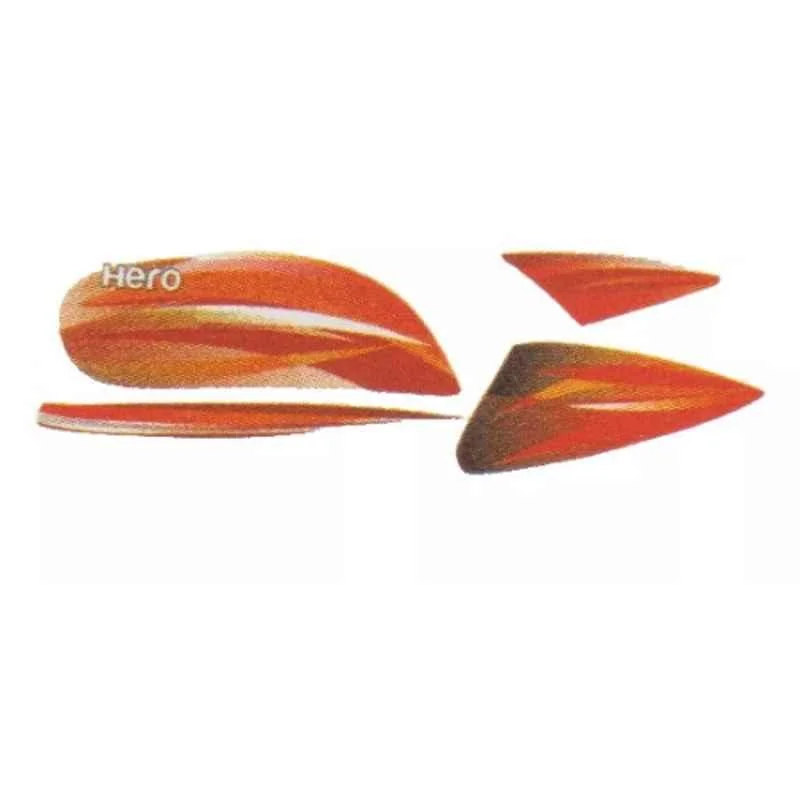 Ultra Sticker & Decal For H. Splendor Pro Type2 Orange