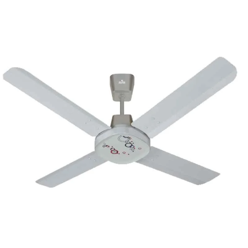 Polycab Eliana 75W 400rpm Pearl White Premium Ceiling Fan, FCEPRST190M, Sweep: 1200 mm