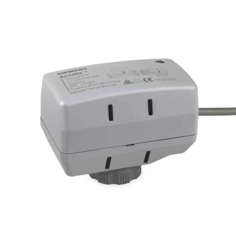 Siemens 230V Electromotoric Actuator with 0.8m Cable, SUA21/3