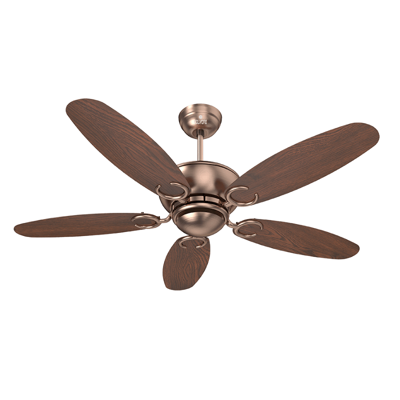 Polycab Superia Lite SP04 75W 340rpm Antique Copper Rose Wood Ceiling Fan, Sweep: 1200 mm
