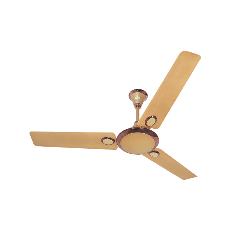 Polycab Crystal 75W 400rpm Pearl Beige Ceiling Fan, Sweep: 1200 mm