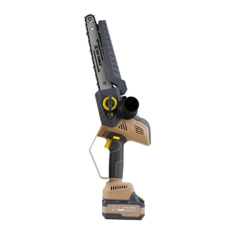 Xtra Power 10 inch 3Ah Cordless Heavy Duty Chainsaw with 2 Battery & 1 Charger for Wood Cutting & Carpentry Use, XPC-BS-01
