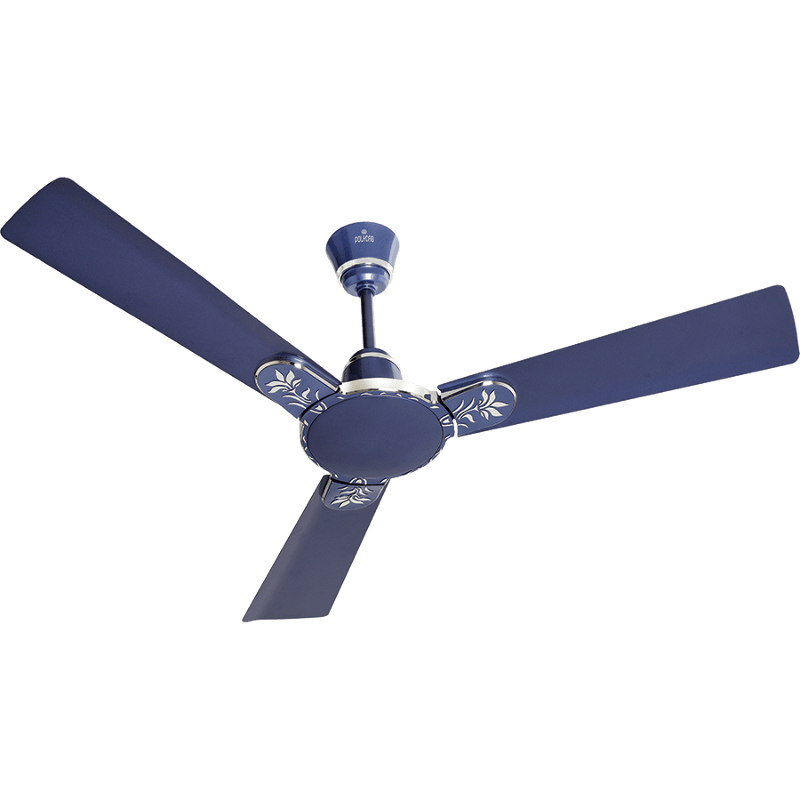Polycab Eleganz Floral 75W 400rpm Indigo Blue Ceiling Fan, Sweep: 1200 mm