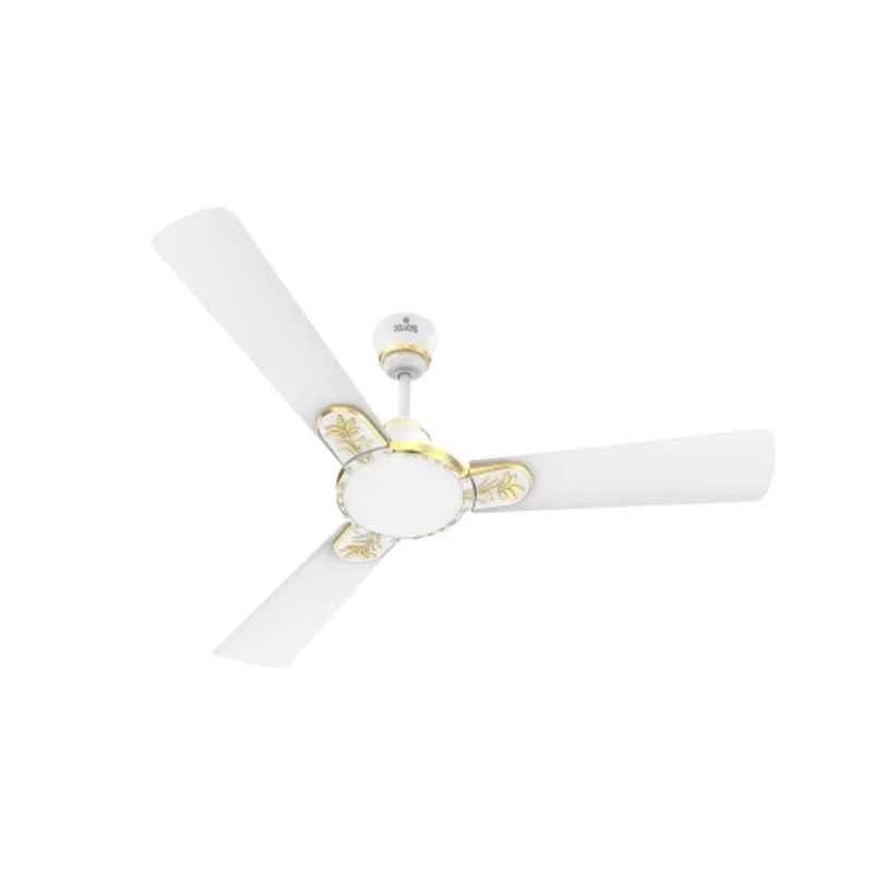Polycab Eleganz Plus 53W 370rpm 1 Star 3 Blade Pearl White Ceiling Fan, Sweep: 1200 mm, FCEPRST310M