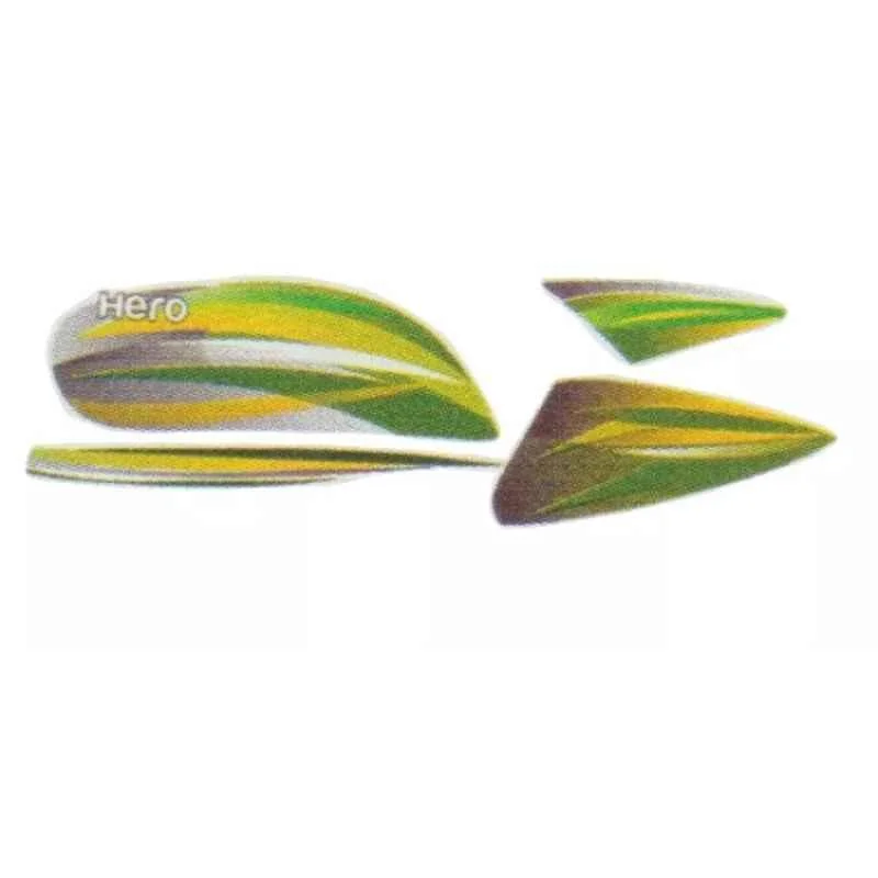 Ultra Sticker & Decal For H. Splendor Pro Type2 Green