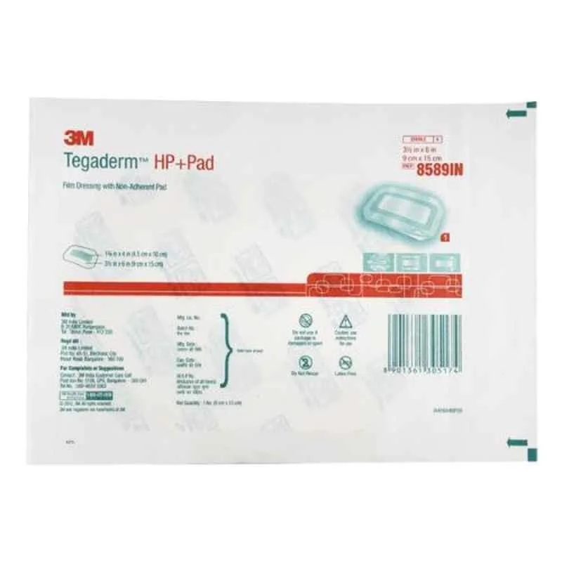 3M Tegaderm HP Transparent Dressing Pad, 8589IN (Pack of 25)