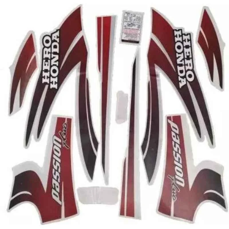 Ultra Sticker & Decal For H. H. Om Passion Plus Black Red Repeated