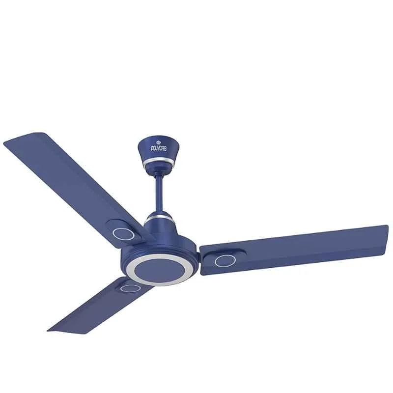 Polycab Stunner 75W 400rpm Indigo Blue Ceiling Fan, FCEPRST294M, Sweep: 1200 mm (Pack of 2)