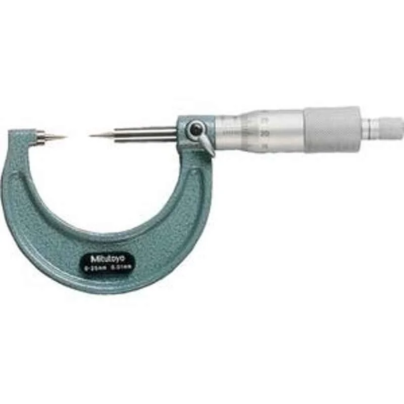 Mitutoyo 0-25mm Point Micrometer 112-201, 30 Degree