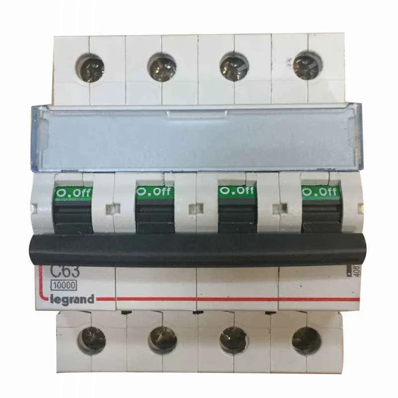 Legrand DX鲁 63A C-Curve Three Pole & Neutral MCB, 4086 83, Breaking Capacity: 10 kA