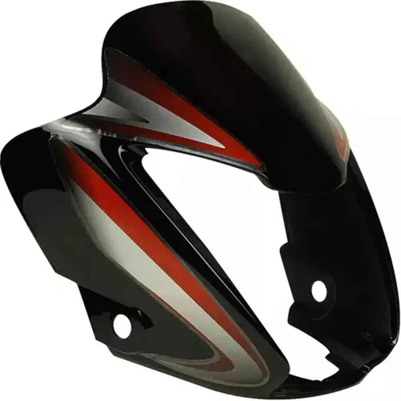 Ultra Headlight Visor for Splendor Nxg Black & Red Uf133B, ULT-L7BYRG