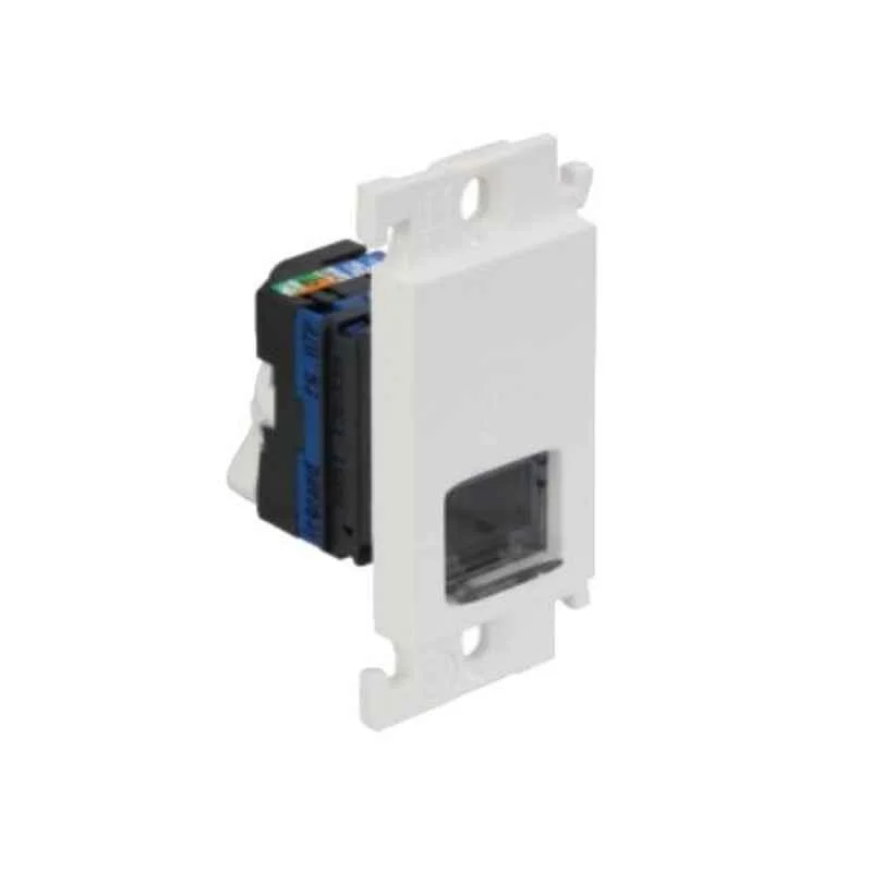 Legrand 6759-67 White 1M RJ45 Socket with Shutter