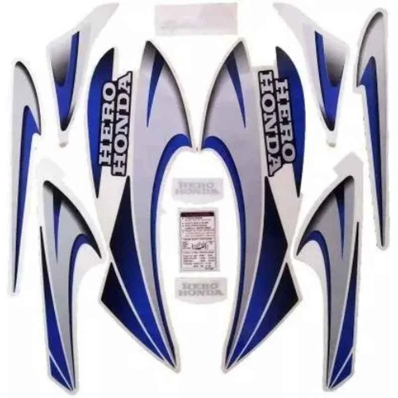 Ultra Sticker & Decal For H. H. Splendor Plus Aw Oe Black Blue