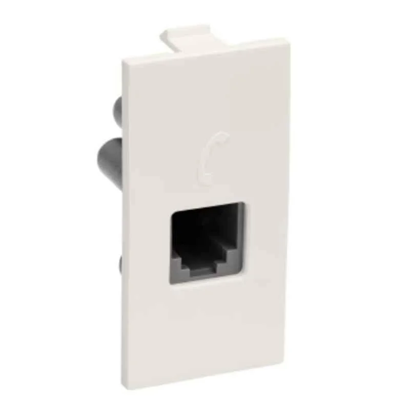 Legrand Britzy RJ11 1 Module Telephone Socket, 6734 41