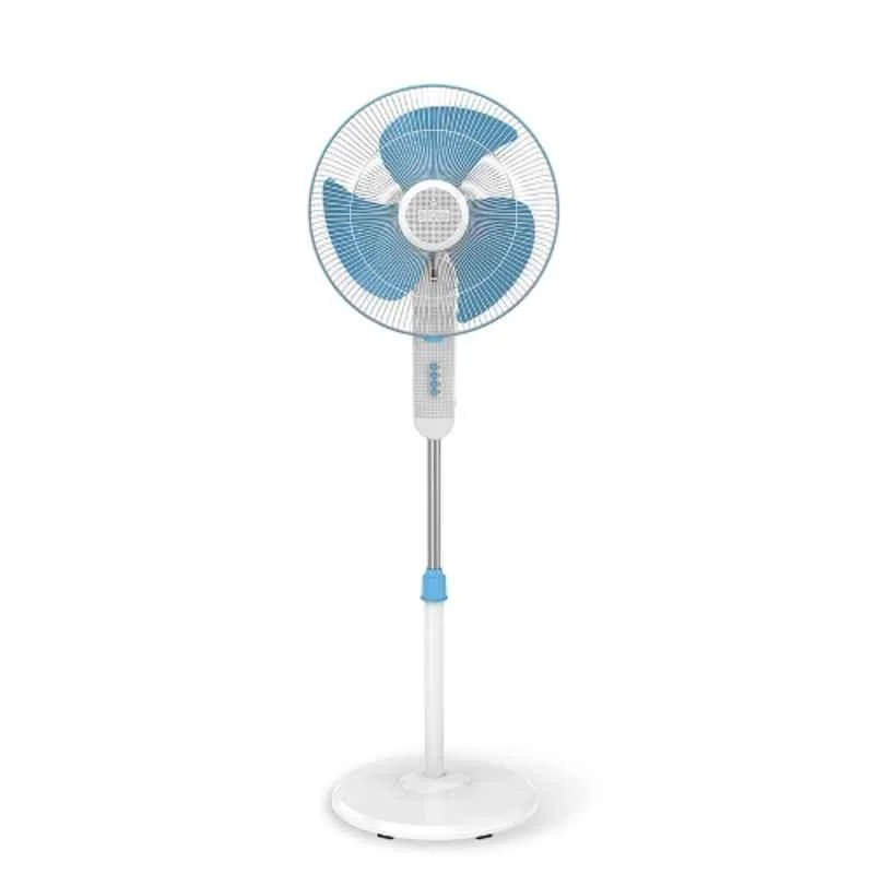 Polycab Aery NS 52W 1400rpm 3 Blade Turquoise Blue Pedestal Fan, Sweep: 400 mm, FPENSST036P