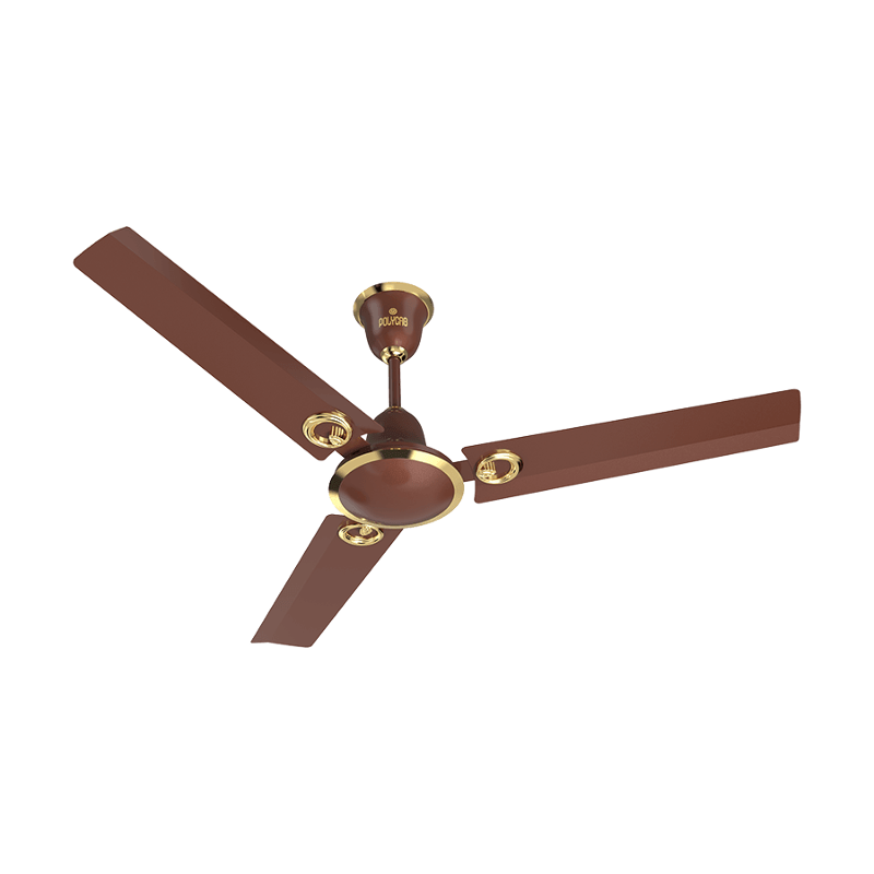 Polycab Elanza 75W 400rpm Pearl Brown Ceiling Fan, Sweep: 1200 mm