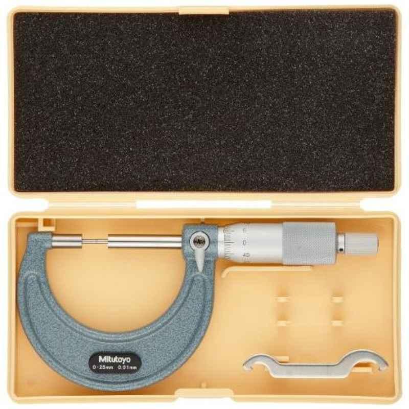 Mitutoyo 0-25mm Ratchet Stop Spline Micrometer, 111-215