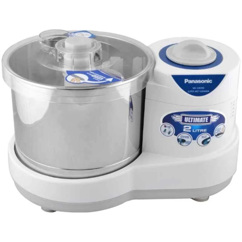 Panasonic 2L 240W White Wet Grinder, MK-GW200