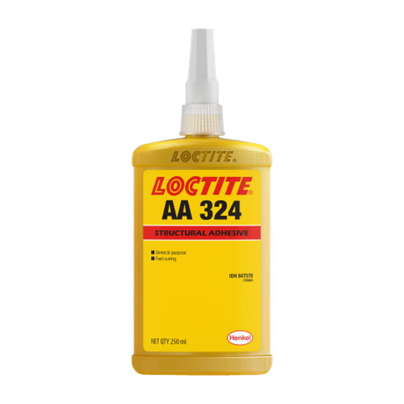 Loctite AA 324 Acrylic Adhesive 250ml , General Purpose, Impact Resistant, for Metal-to-Metal Bonding, Joins Flat or Dissimilar Parts, Needs Activator
