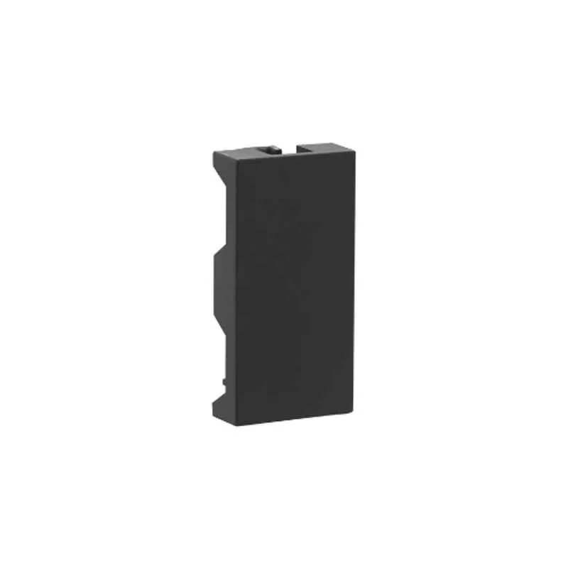 Legrand Allzy 22.5x45mm 1 Module Polycarbonate Matt Black Blanking Plate, 681269