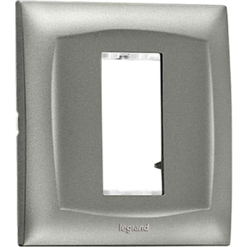 Legrand Britzy 1 Module Herb Beige Cover Plate with Frame, 673511