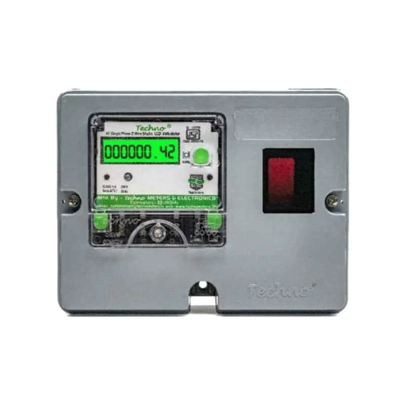 Techno 5-30A 240V Poly-Carbonate Single Phase Energy Meter Kit without MCB, TMCB009