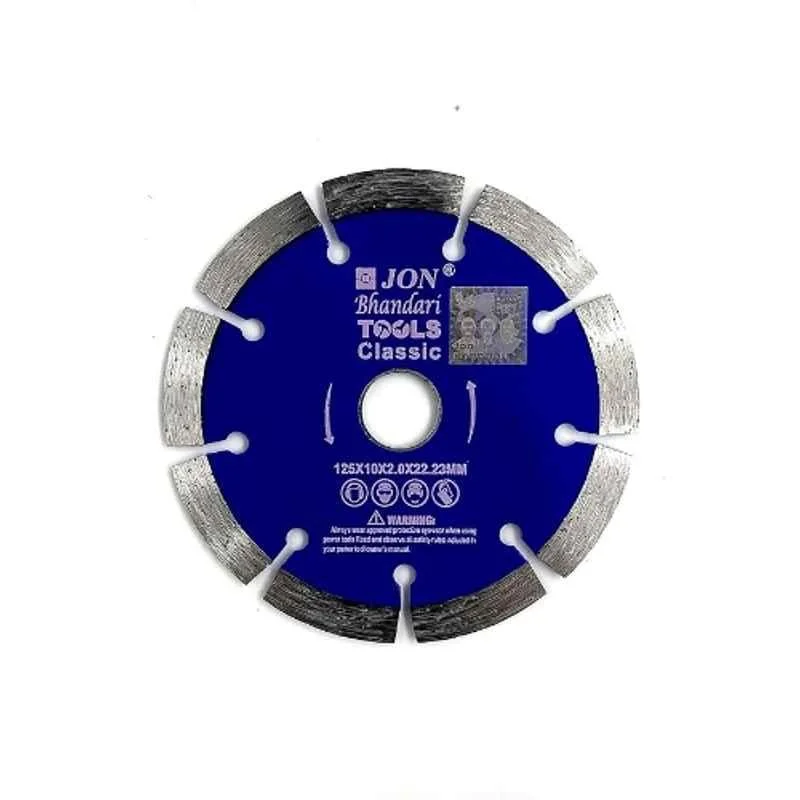 Jon Bhandari 125x2x22.2mm Premium Marble, Granite & Wall Cutting Blade for Marbles, Granites, Concrete, Brick Walls, Tiles & Various Stones, JB5