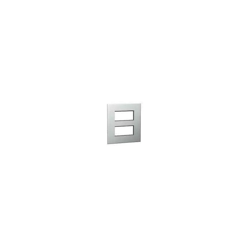 Legrand Arteor 8 Module Gold Brass Finish Square Cover Plate With Frame, 5764 00