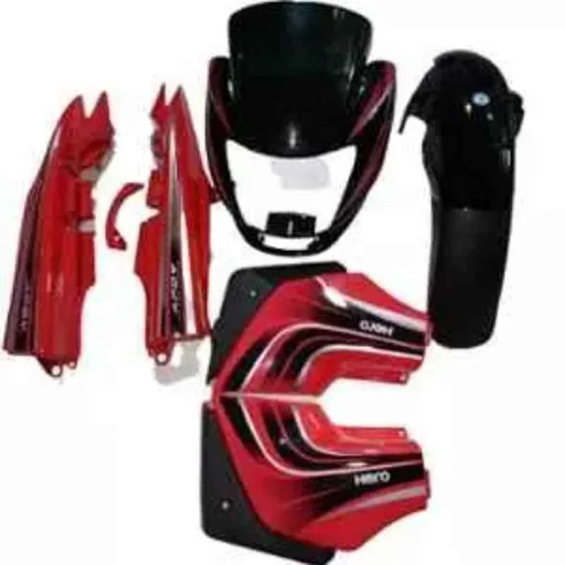 Ultra Black & Red Full Body Kit for Hero Passion Pro U26, ULT-D9J8LJ