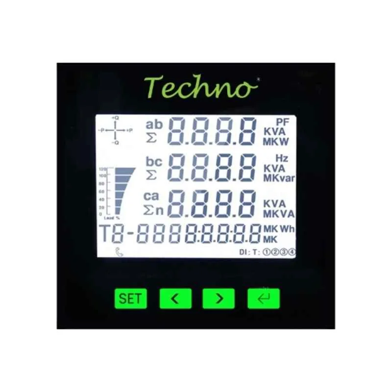 Techno 5A Three Phase Multifunctional Panel Meter, TMCB 025