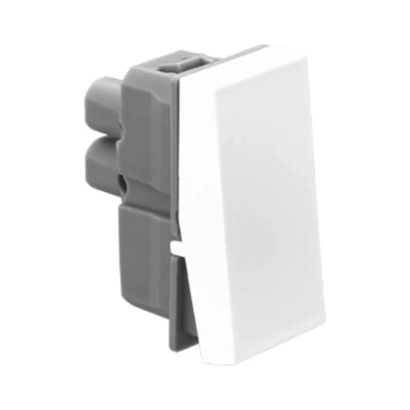 Legrand Allzy 6A 1 Way 1 Module Polycarbonate White Switch, 681100