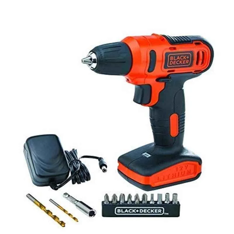 Black & Decker 12V Electric Drill Driver with Bit Set, LD12SP