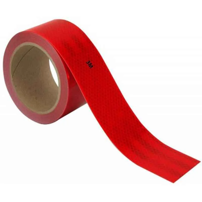 3M 2 Inch Red Reflective Tape, Length: 100 ft